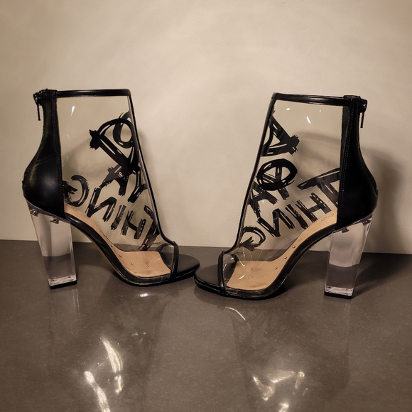 Aldo see-through clear Do Ya Thang ankle boots - Picture 5 of 10